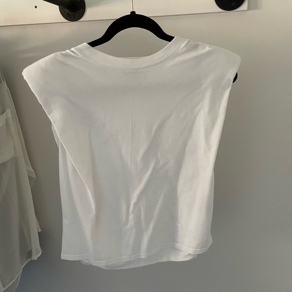 Babaton White Muscle Tee
